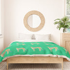 Leopard - Green Duvet Cover Gallery Image 3