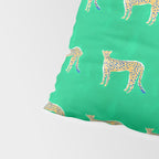 Leopard - Green Pillow Sham Gallery Image 4