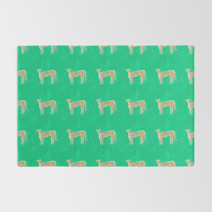 Leopard - Green Rug Gallery Image 2