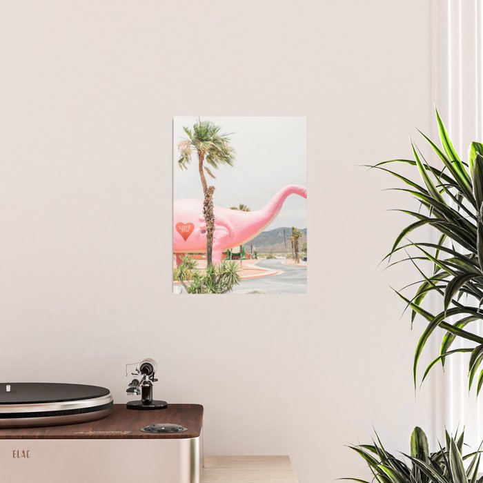 Pink Dinosaur | Cabazon Dinosaurs in Palm Springs California | Brontosaurus Love You Poster Gallery Image 2