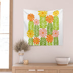 Minimalist Floral Art  Wall Tapestry Gallery Image 2