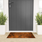 Aesthetic Rust Copper Japandi Art Welcome Mat Gallery Image 3