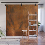 Aesthetic Rust Copper Japandi Art Wall Mural Gallery Image 1