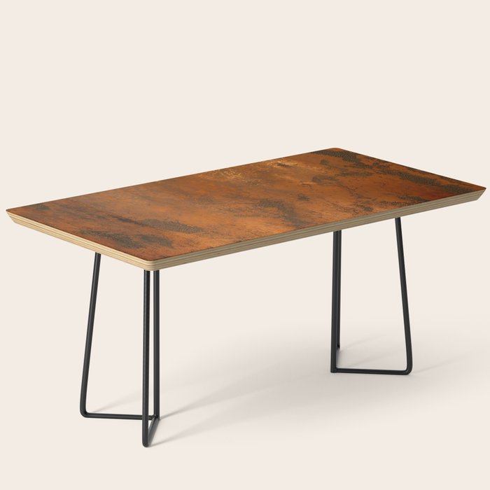 Aesthetic Rust Copper Japandi Art Coffee Table Gallery Image 1