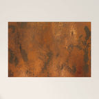 Aesthetic Rust Copper Japandi Art Welcome Mat Gallery Image 1