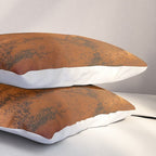 Aesthetic Rust Copper Japandi Art Pillow Sham Gallery Image 3