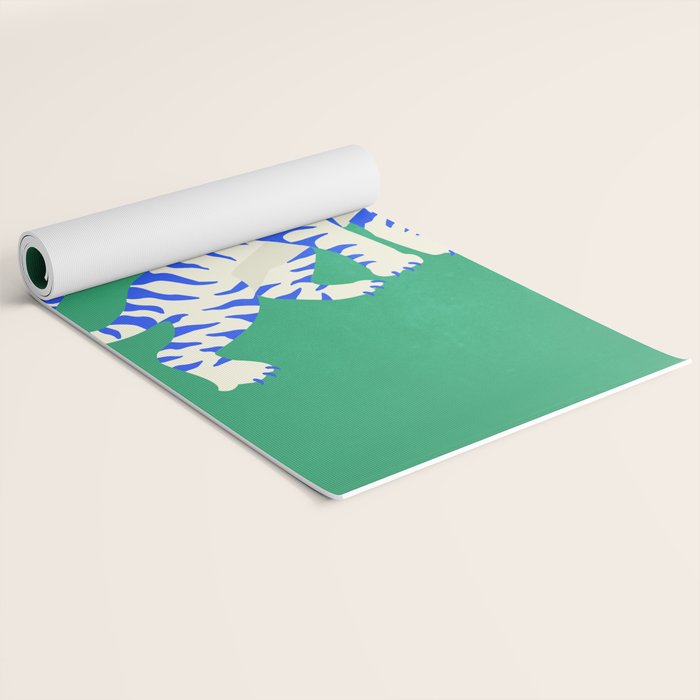 The Roar: White Tiger Edition Yoga Mat Gallery Image 2