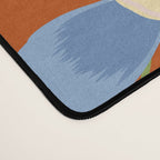 Harleigh Flower Art, Orange and Blue Desk Mat Gallery Image 4