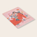 Modern Woman with Flowers Notebook Gallery Image 2