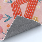 Modern Woman with Flowers Rug Gallery Image 4