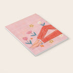 Modern Woman with Flowers Notebook Gallery Image 3