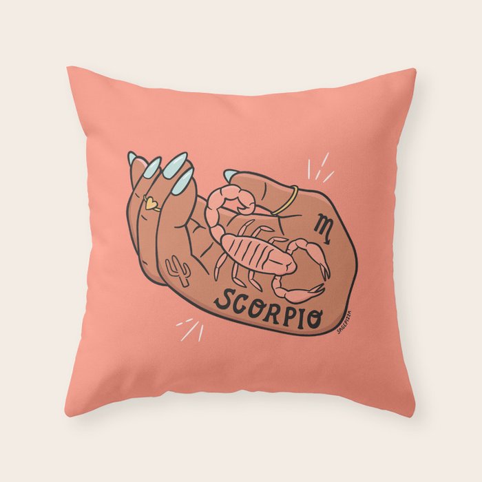 SCORPIO Throw Pillow Gallery Image 6