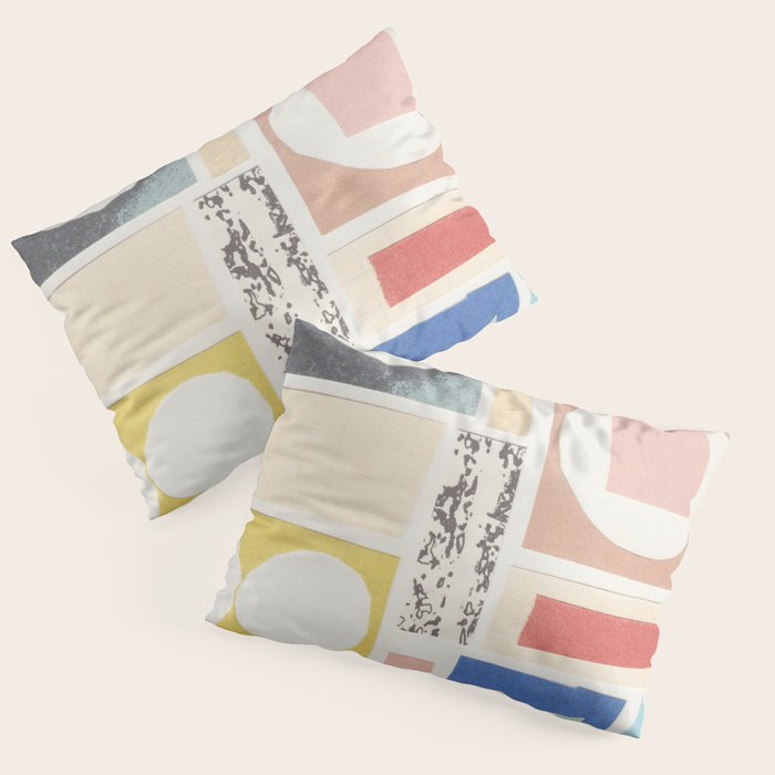 Abstract Mixed Media Collage #7 Pillow Sham Gallery Image 3