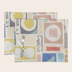 Abstract Mixed Media Collage #7 Placemat Gallery Image 1
