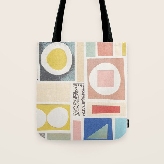 Abstract Mixed Media Collage #7 Tote Bag Gallery Image 1
