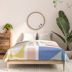 Abstract Mixed Media Collage #7 Comforter Gallery Image 3