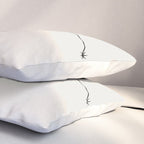 Aquarius Zodiac Star Constellation Line Art White Pillow Sham Gallery Image 3