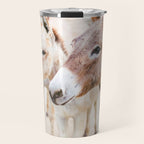 Three Donkeys in Baja, Mexico Travel Mug Gallery Image 1