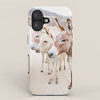 Three Donkeys in Baja, Mexico iPhone Case Gallery Image 1