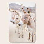 Three Donkeys in Baja, Mexico Cutting Board Gallery Image 1