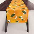 mediterranean oranges still life  Table Runner Gallery Image 1