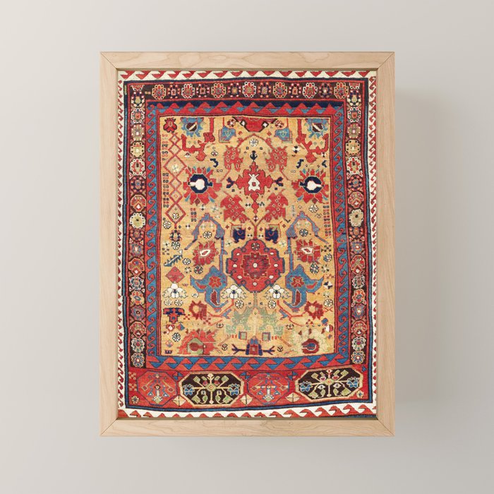 Sauj Bulag Azerbaijan Northwest Persian Rug Print Mini Art Print Gallery Image 1