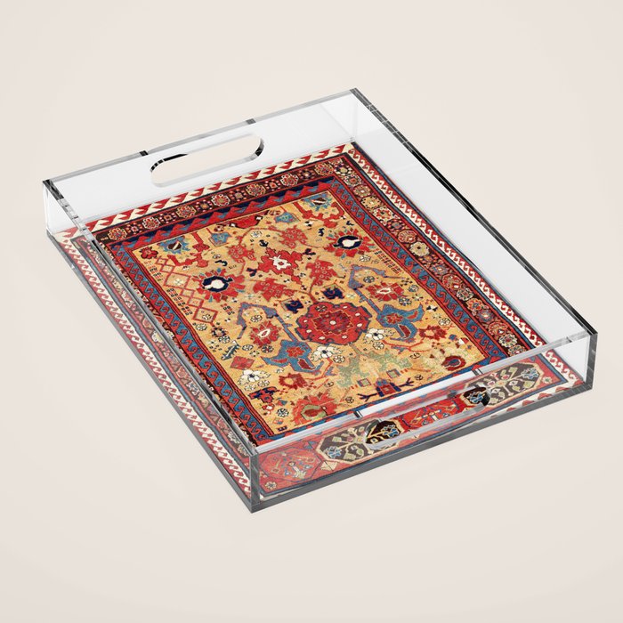 Sauj Bulag Azerbaijan Northwest Persian Rug Print Acrylic Tray Gallery Image 1