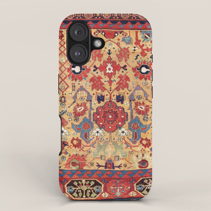 Sauj Bulag Azerbaijan Northwest Persian Rug Print iPhone Case Gallery Image 1