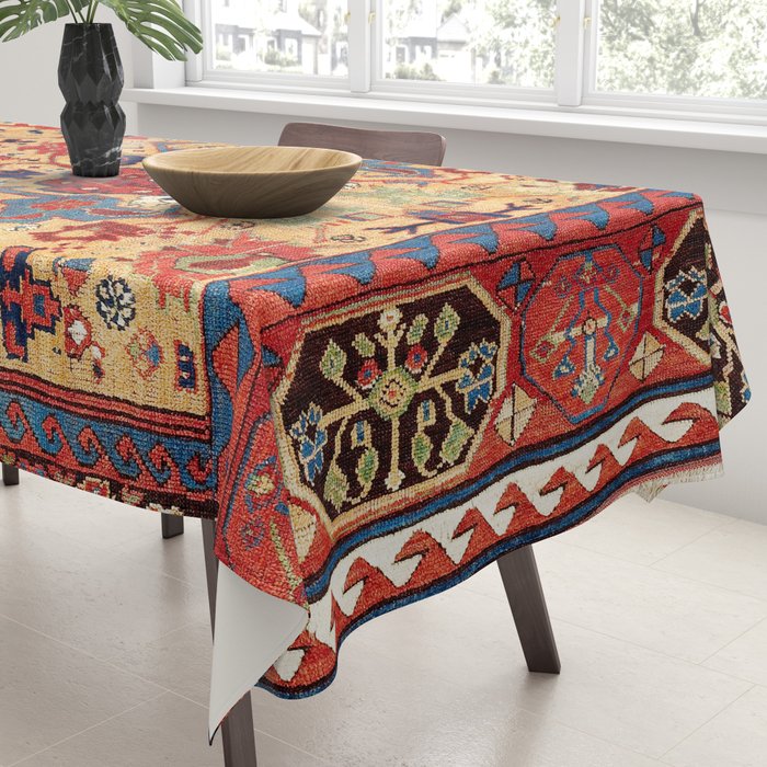 Sauj Bulag Azerbaijan Northwest Persian Rug Print Tablecloth Gallery Image 3