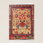 Sauj Bulag Azerbaijan Northwest Persian Rug Print Stationery Card Gallery Image 2