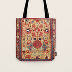 Sauj Bulag Azerbaijan Northwest Persian Rug Print Tote Bag Gallery Image 1