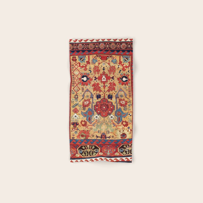 Sauj Bulag Azerbaijan Northwest Persian Rug Print Bath Towel Gallery Image 1