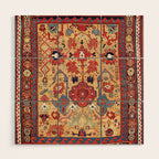 Sauj Bulag Azerbaijan Northwest Persian Rug Print Wood Wall Art Gallery Image 1