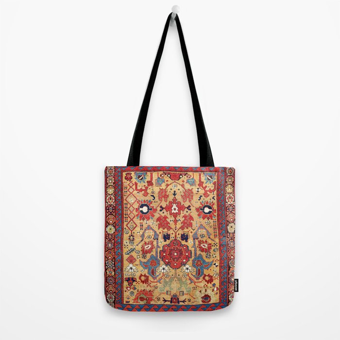 Sauj Bulag Azerbaijan Northwest Persian Rug Print Tote Bag Gallery Image 2