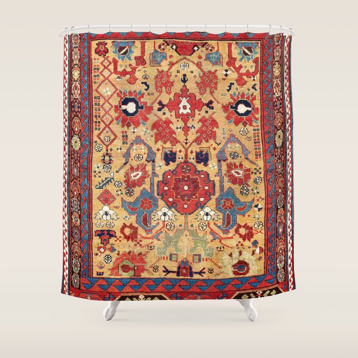 Sauj Bulag Azerbaijan Northwest Persian Rug Print Shower Curtain Gallery Image 1