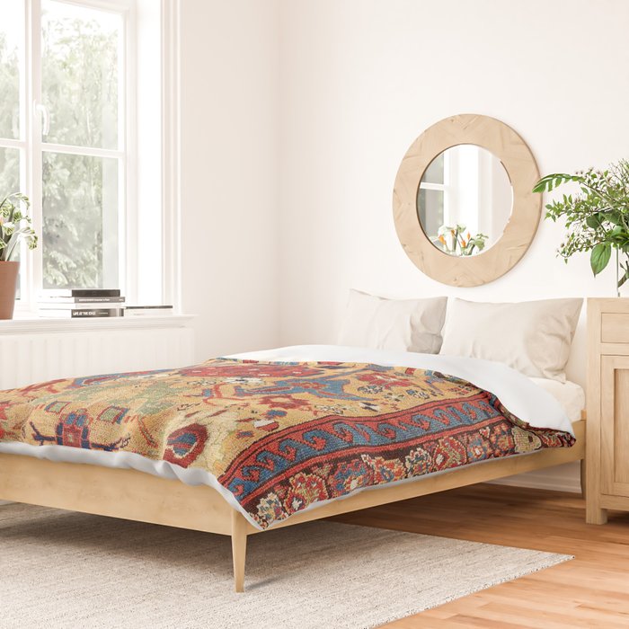 Sauj Bulag Azerbaijan Northwest Persian Rug Print Duvet Cover Gallery Image 2
