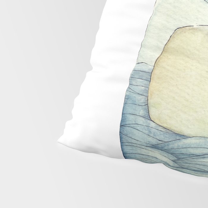Cute Whale in the Sea Pillow Sham Gallery Image 4