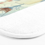 Cute Whale in the Sea Bath Mat Gallery Image 3