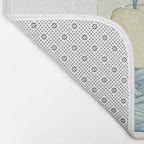 Cute Whale in the Sea Bath Mat Gallery Image 2