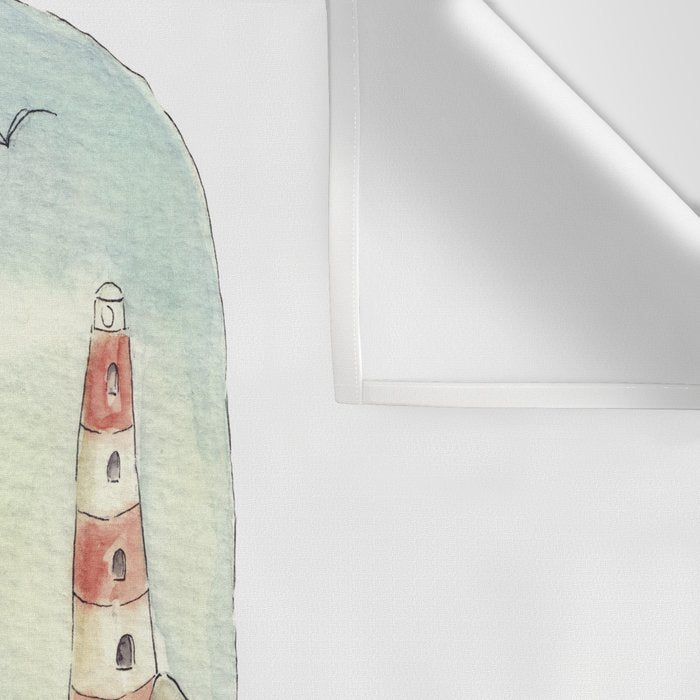 Cute Whale in the Sea Wall Tapestry Gallery Image 3