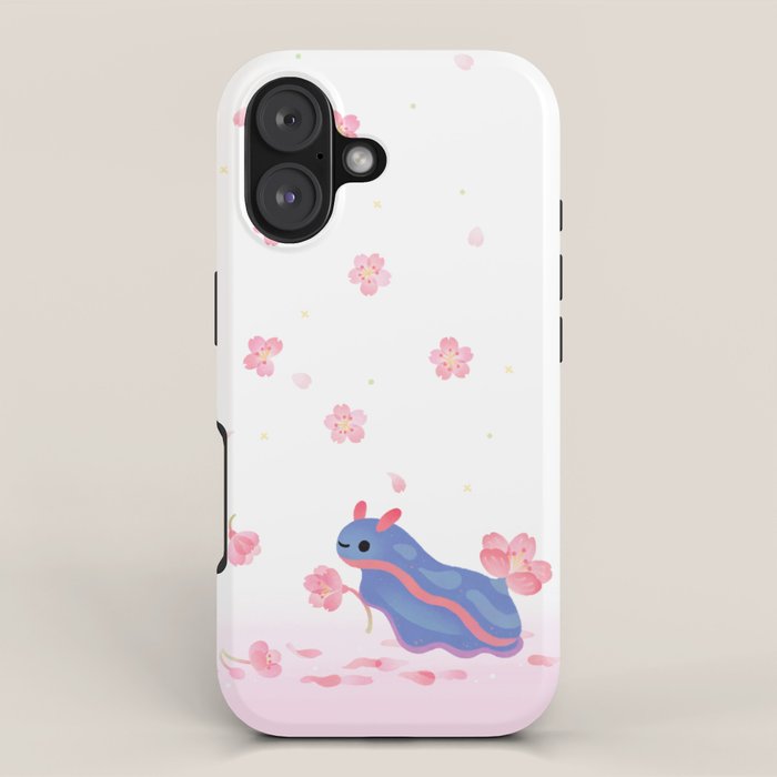 Cherry blossom slug iPhone Case Gallery Image 1