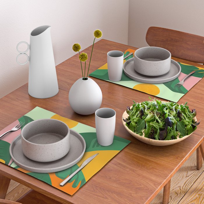 Things Are Looking Up / Tropical Greenery Placemat Gallery Image 2