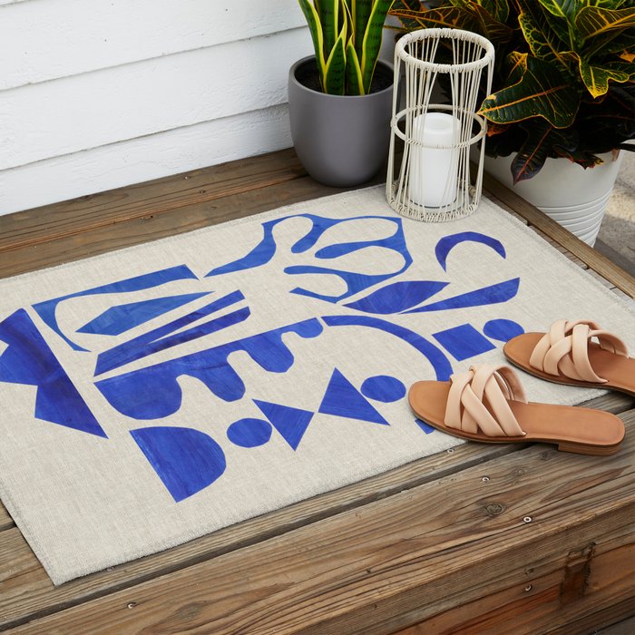 Ocean Waves Outdoor Rug Gallery Image 2