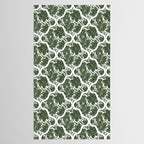 Green Petals Oasis Motif Tablecloth Gallery Image 2