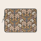 Retro Floral Pattern Bloom Laptop Sleeve Gallery Image 1