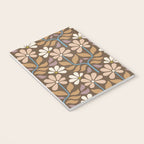 Retro Floral Pattern Bloom Notebook Gallery Image 3