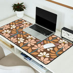 Retro Floral Pattern Bloom Desk Mat Gallery Image 2