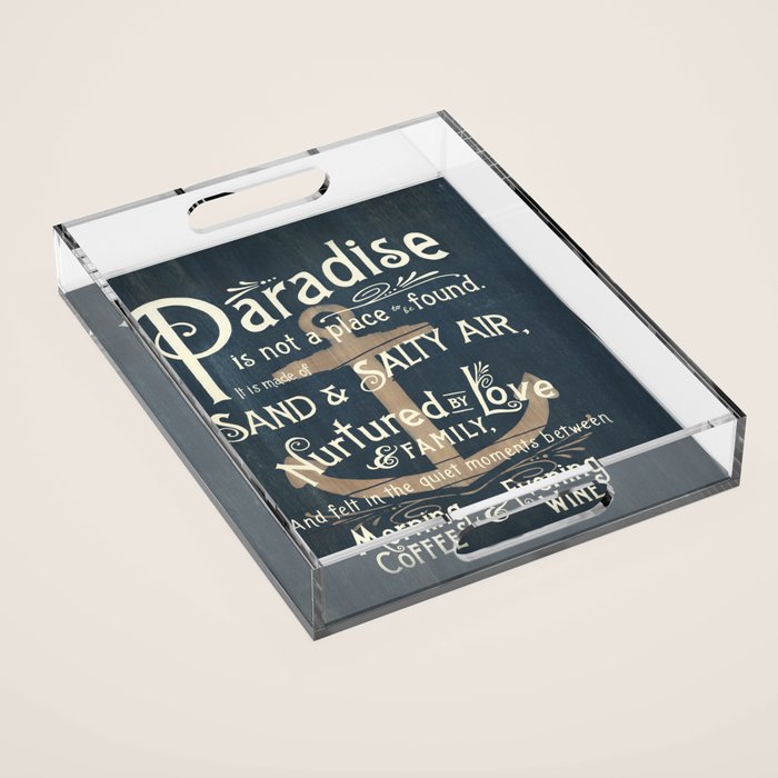 Paradise Acrylic Tray Gallery Image 1