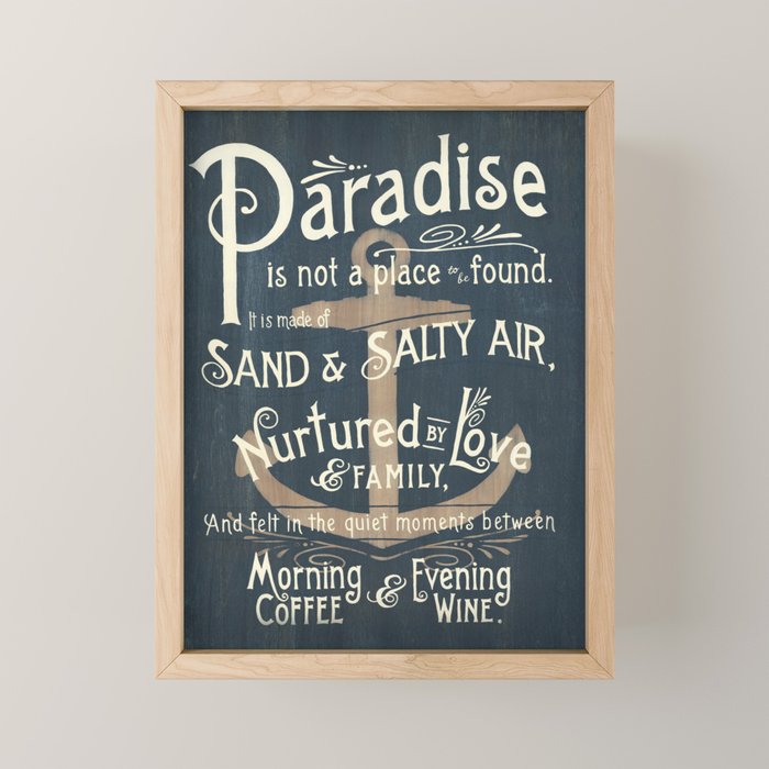 Paradise Mini Art Print Gallery Image 1