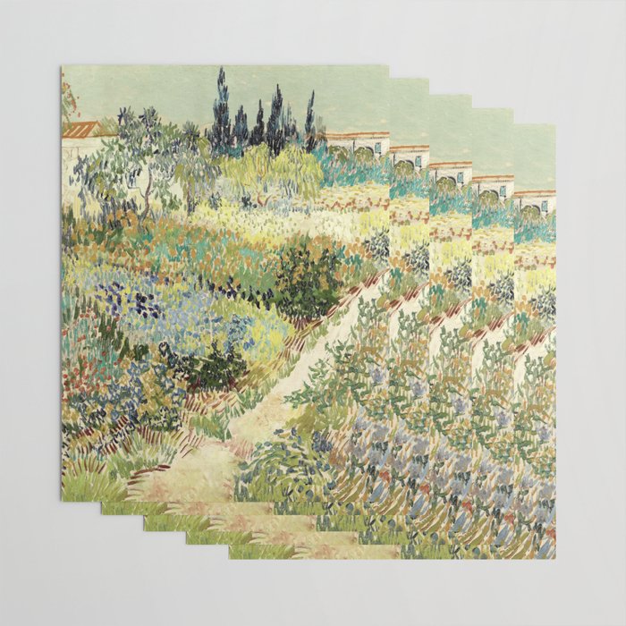 Vincent Van Gogh : Garden at Arles Wrapping Paper Gallery Image 3